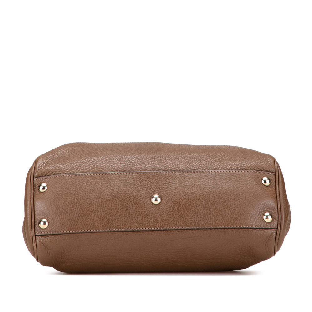 Pre-Loved Gucci Small Calfskin Bamboo Shopper Satchel - Picture 3 of 10